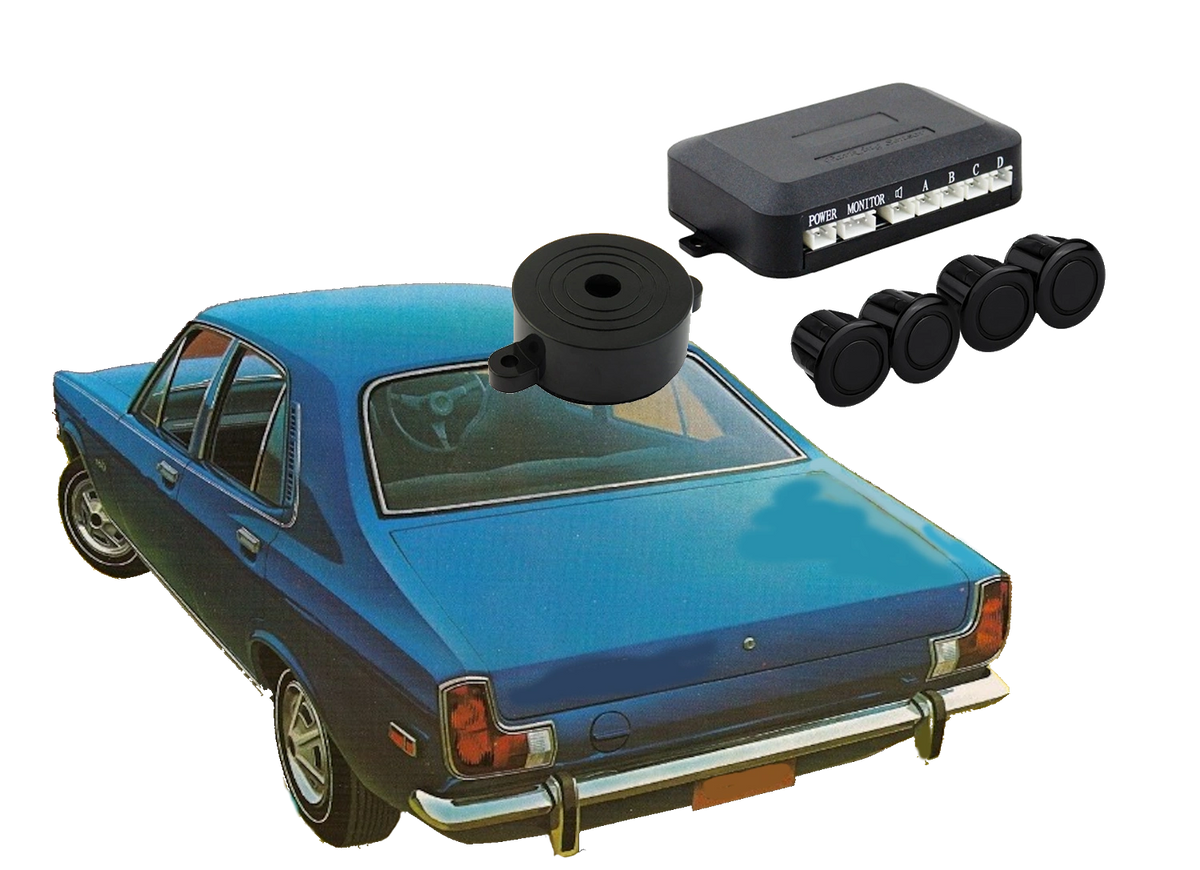 Add on Audible Ultrasonic Reversing / Parking Sensor kit for any